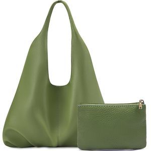 Slouchy Hobo Bags Retro Vegan Leather Shoulder Handbags With Coin :<